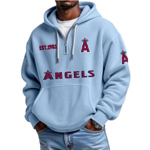 Angles EST 1961 Quarter Zip Waffle Hoodie 1