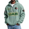 UAB EST 1991 Quarter Zip Waffle Hoodie 8 UAB EST 1991 Quarter Zip Waffle Hoodie 4