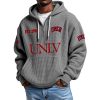 UNLV EST 1968 Quarter Zip Waffle Hoodie 7 UNLV EST 1968 Quarter Zip Waffle Hoodie 3
