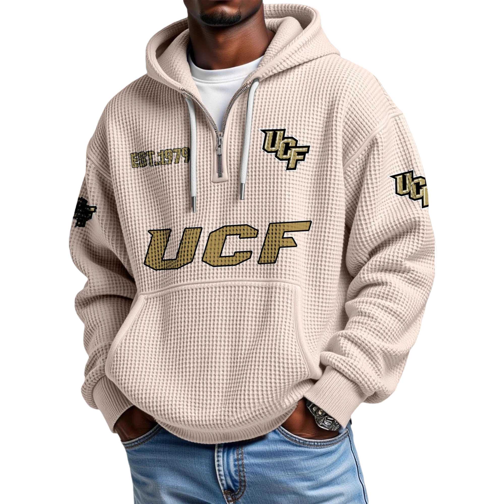 Ucf EST 1979 Quarter Zip Waffle Hoodie 5 Ucf EST 1979 Quarter Zip Waffle Hoodie 5