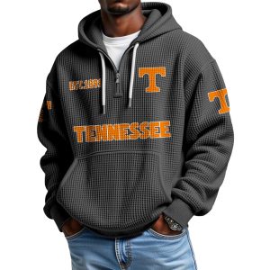 Tennessee EST 1891 Quarter Zip Waffle Hoodie 1