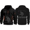 Vikings Back In Black 2025 Quarter Zip Hoodie (1)
