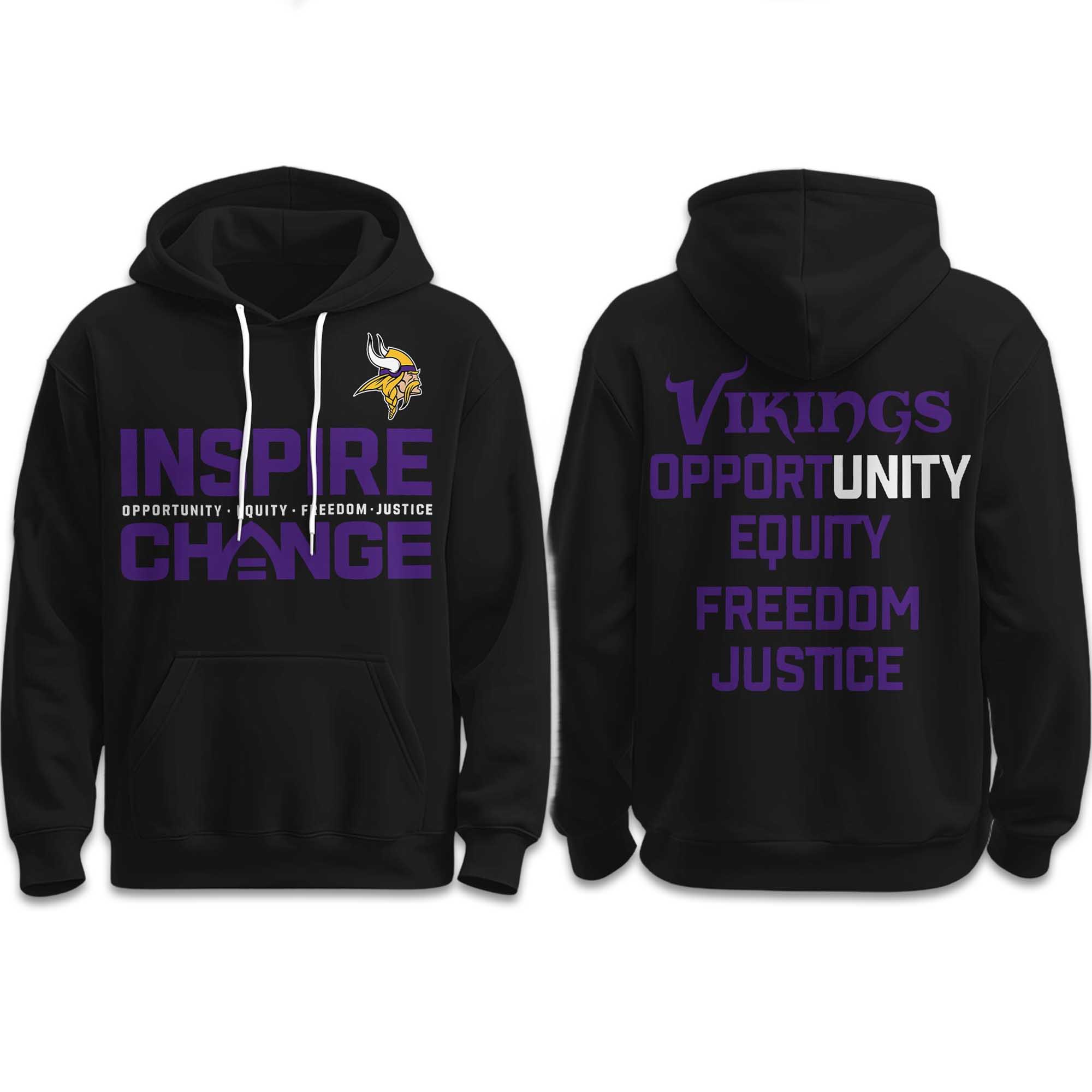 Vikings Inspire Change Hoodie 2025 Vikings Inspire Change Hoodie 2025