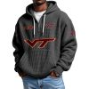 Virginia Tech EST 1892 Quarter Zip Waffle Hoodie 10 Virginia Tech EST 1892 Quarter Zip Waffle Hoodie 1