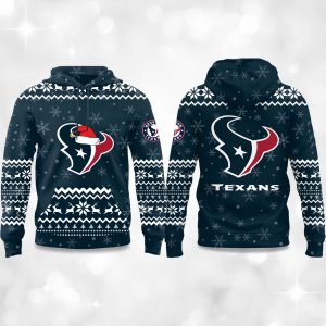 2025 Texans Reindeer football Christmas Hoodie 1
