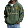 West Virginia EST 1891 Quarter Zip Waffle Hoodie 7 West Virginia EST 1891 Quarter Zip Waffle Hoodie 3
