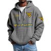 West Virginia EST 1891 Quarter Zip Waffle Hoodie 8 West Virginia EST 1891 Quarter Zip Waffle Hoodie 4