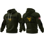 West Virginia University National Military Appreciation 2025 Hoodie