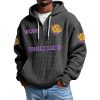 Western Illinois EST 1903 Quarter Zip Waffle Hoodie 10 Western Illinois EST 1903 Quarter Zip Waffle Hoodie 1