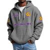 Western Illinois EST 1903 Quarter Zip Waffle Hoodie 8 Western Illinois EST 1903 Quarter Zip Waffle Hoodie 4