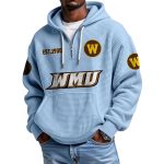 Western Michigan EST 1906 Quarter Zip Waffle Hoodie