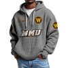 Western Michigan EST 1906 Quarter Zip Waffle Hoodie 8 Western Michigan EST 1906 Quarter Zip Waffle Hoodie (4)