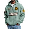 Western Michigan EST 1906 Quarter Zip Waffle Hoodie 7 Western Michigan EST 1906 Quarter Zip Waffle Hoodie (5)