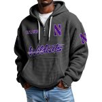 Wildcats EST 1882 Quarter Zip Waffle Hoodie
