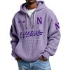 Wildcats EST 1882 Quarter Zip Waffle Hoodie 9 Wildcats EST 1882 Quarter Zip Waffle Hoodie 5