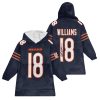 Williams 18 Bears Football Unisex Blanket Hoodie 4 Williams 18 Bears Football Unisex Blanket Hoodie (1)
