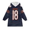 Williams 18 Bears Football Unisex Blanket Hoodie 4 Williams 18 Bears Football Unisex Blanket Hoodie (2)