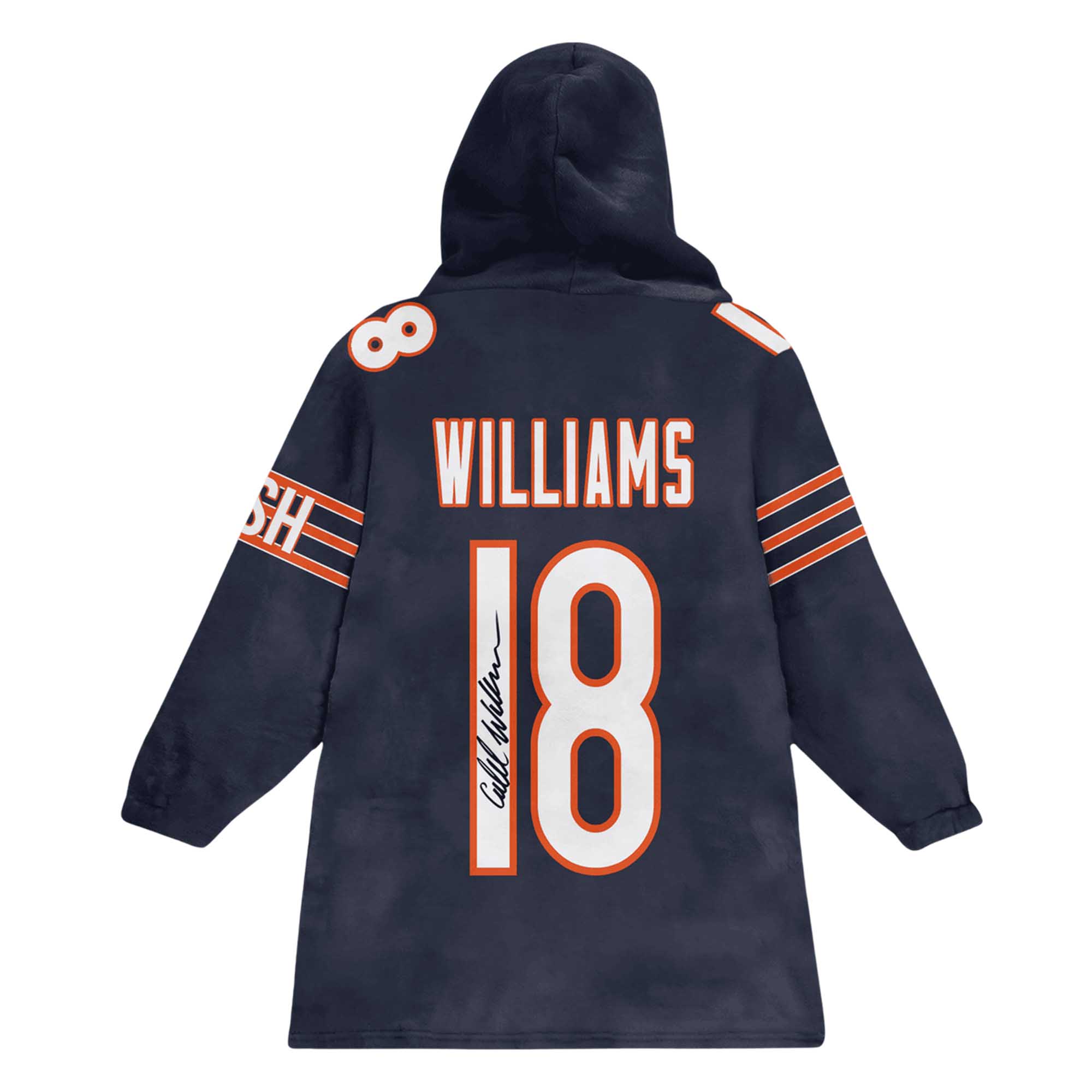 Williams 18 Bears Football Unisex Blanket Hoodie 3 Williams 18 Bears Football Unisex Blanket Hoodie (3)