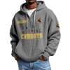 Wyoming Cowboys EST 1893 Quarter Zip Waffle Hoodie 8 Wyoming Cowboys EST 1893 Quarter Zip Waffle Hoodie 4