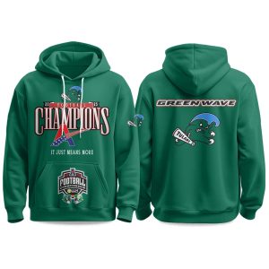 Tulane Green Wave American Football Champions 2025 Hoodie (1)