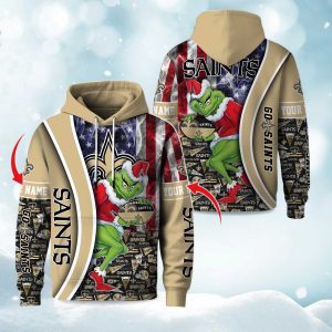 Saints The Grnch Christmas Football Hoodie 1
