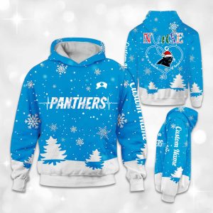 Panthers x Nurse Christmas Football Hoodie 1