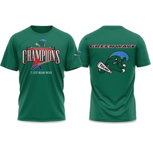 Tulane Green Wave American Football Champions 2025 Shirt (1)
