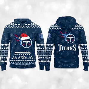2025 Titans Reindeer football Christmas Hoodie 1