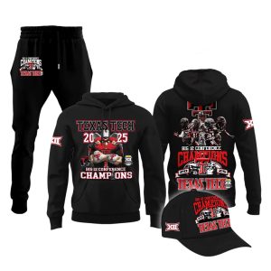 Texas Tech Big 12 Football Champions Locker Room Hoodie (1)