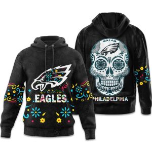 Eagles Dia de los Muertos Hoodie (1)