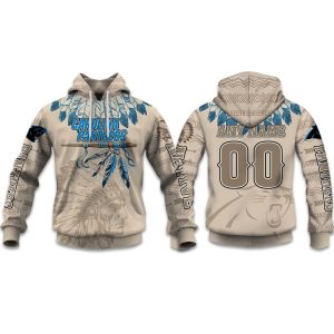 2025 Personalized Panthers Football Native American Heritage Hoodie 1