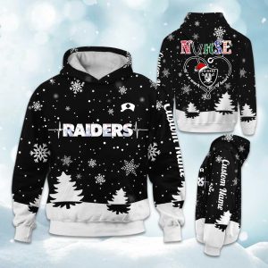 Raiders x Nurse Christmas Football Hoodie 1