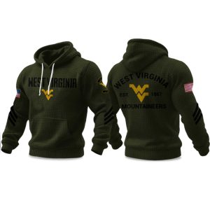 West Virginia University National Military Appreciation 2025 Hoodie