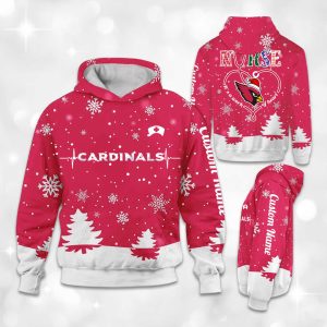 Cardinals x Nurse Christmas Football Hoodie 1