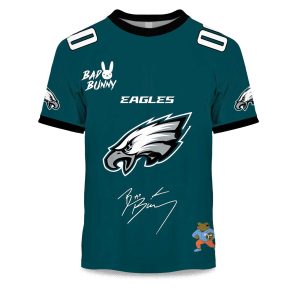 Personalized Eagles Bad Bunny Bowl LX 2025 2026 Shirt 1