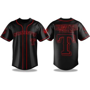 Rangers Stranger Things 2025 Baseball Jersey 1