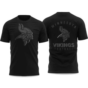 2025 Vikings Back In Black Shirt 1