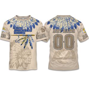 2025 Personalized Rams Football Native American Heritage Shirt 1