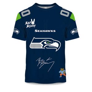 Personalized Seahawks Bad Bunny Bowl LX 2025 2026 Shirt 1