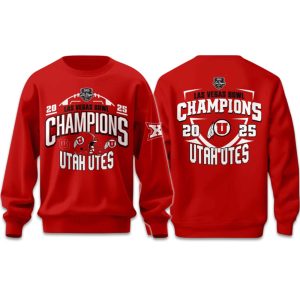 Utah Utes Las Vegas Bowl Champions 2025 2026 Sweatshirt 1