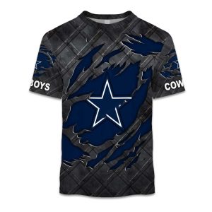 Cowboys Black Metal Texture Shirt 1