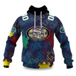 49ers Autism Awareness Football Hoodie 2026
