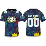 49ers Autism Awareness Football Shirt 2026