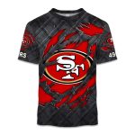 49ers Black Metal Texture Shirt
