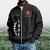 49ers EST 1944 Quarter Zip Waffle Sweatshirt 2