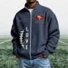49ers EST 1944 Quarter Zip Waffle Sweatshirt 4