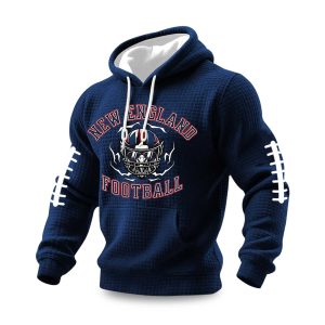 New England Football Waffle Hoodie (1)