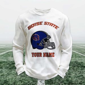 Personalized Boise State Football Waffle Sweatshirt (1)