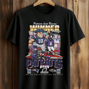 Patriots Beat Ravens Winner Playoff We all We Got We all We Need Shirt (1)