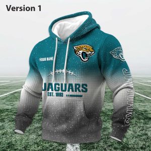 Personalized Jaguars EST 1993 Football Waffle Hoodie 1